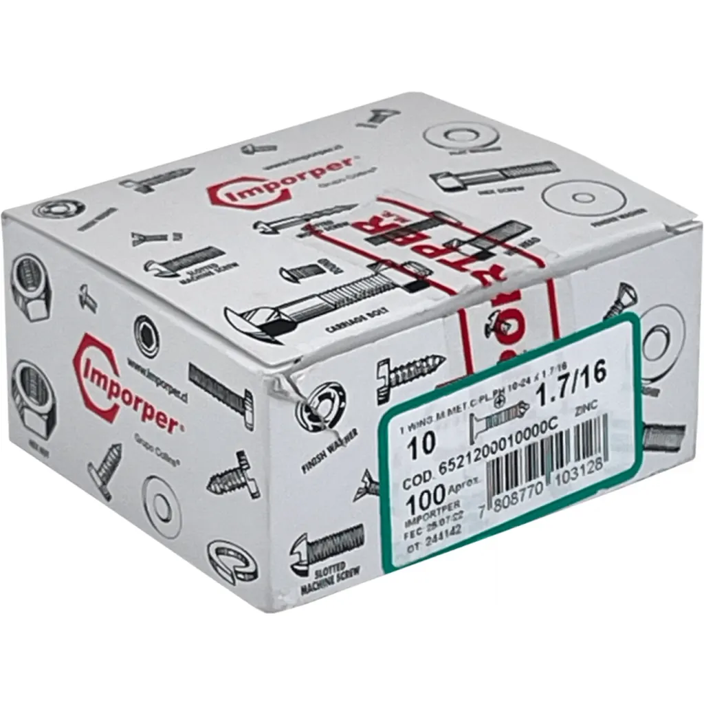 Autoperforante Tornillo Winger 100u. 10-24 X 1.7/16-pulg 652120001