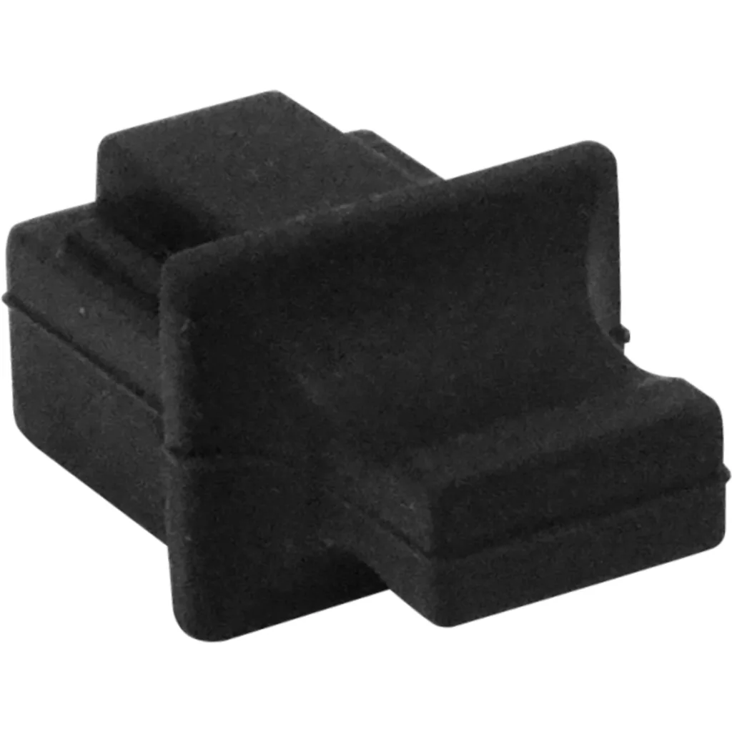 Imagen 1 de 10-unids Tapa para Keystone RJ45 Negra Goma