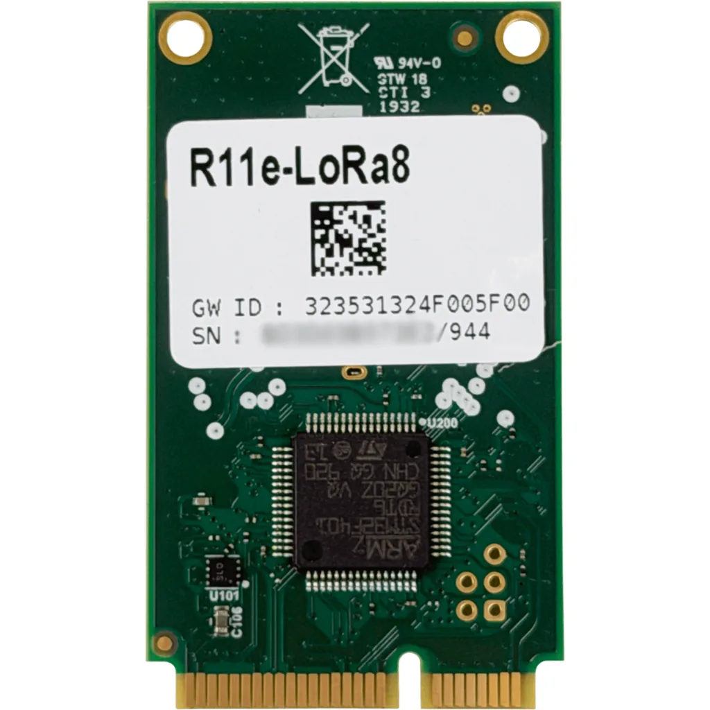 Imagen 2 de MIKROTIK 863-870MHz LoRaWAN LBT Semtech-SX1301 1-u.FL 20dBm miniPCIe