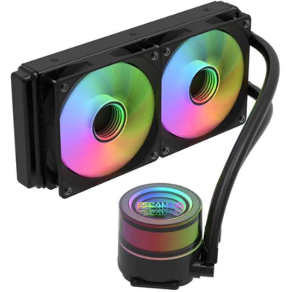 VENTILADOR CPU WATER COOLER CZ-240B-BK ARGB 240 ESGAMING