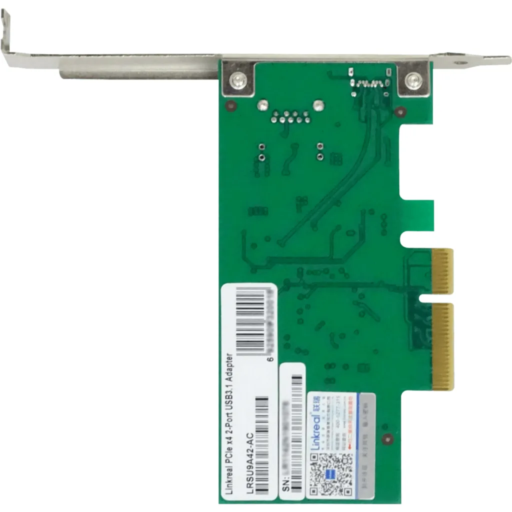 Imagen 5 de LRLINK PCIe-x4 2-USB3.1 C+A Tarjeta PCIExpress Chipset ASM1142 10gbps