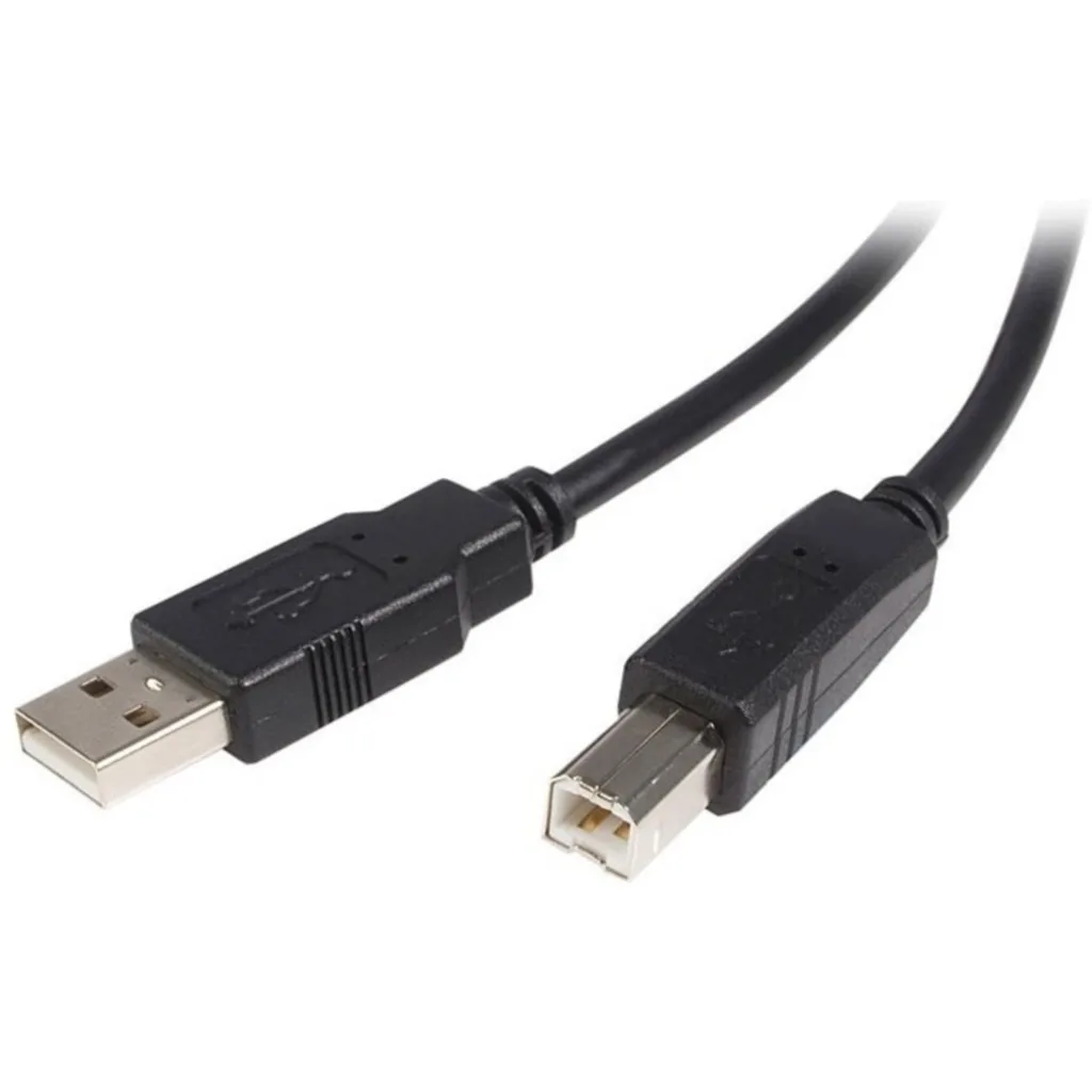 Cable USB 2.0 Tipo-A a Tipo-B M/M 22/28 AWG 2mts Negro - StarTech
