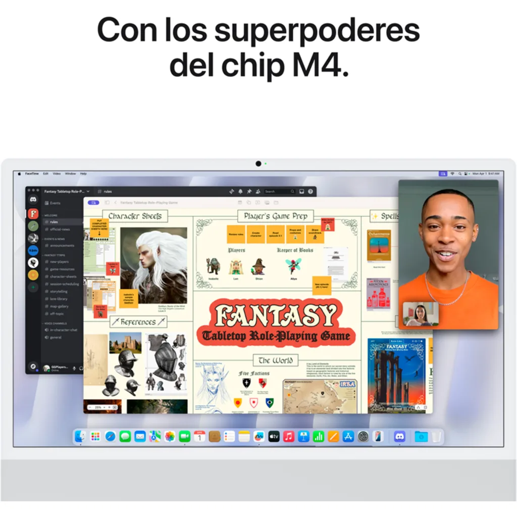 Imagen 5 de MWUV3CI/A iMac Ret 4.5K 24/ M4 10C/ GPU 10C/ 16GB RAM/ 512GB plata