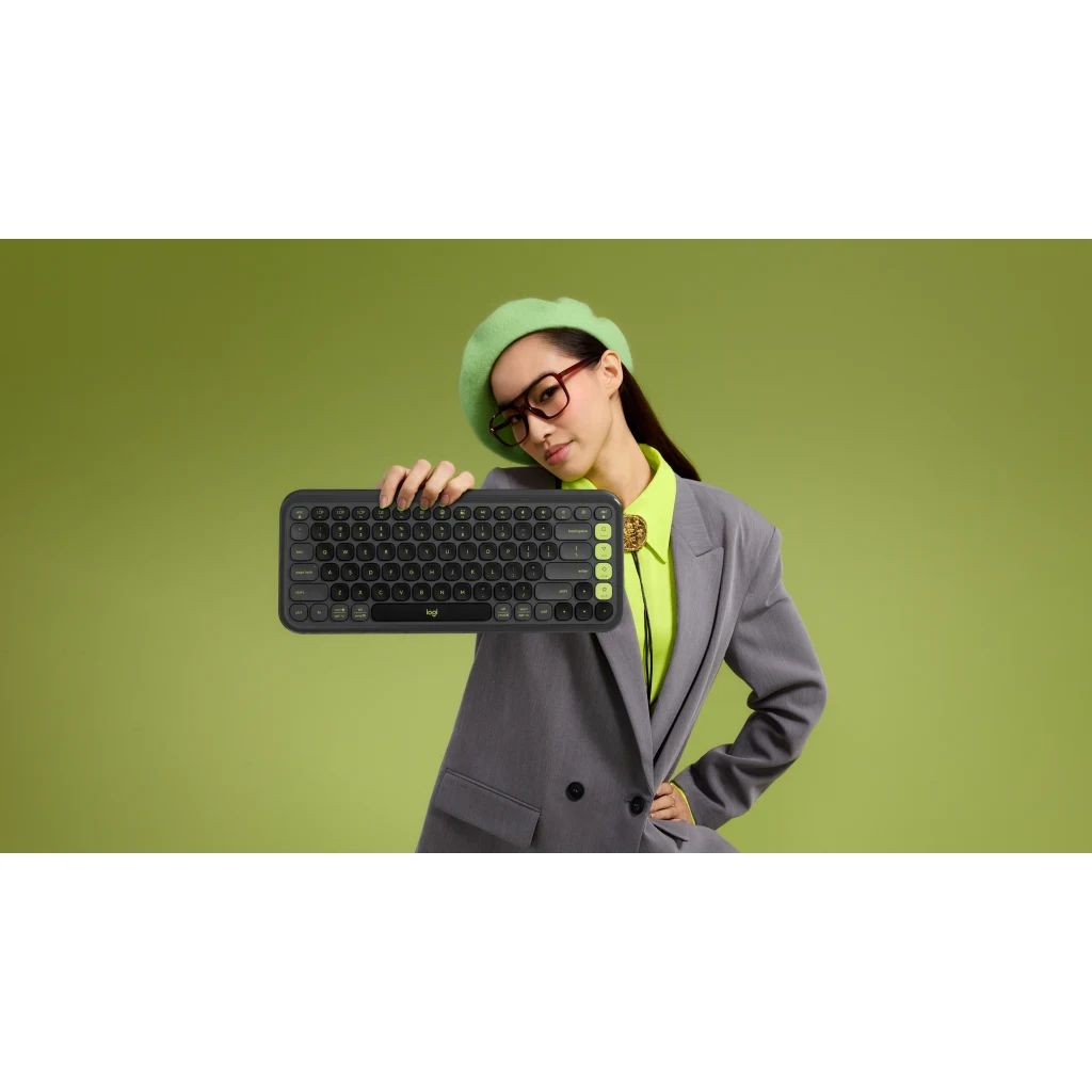 Imagen 9 de Kit Teclado Mouse Logitech Pop Icon Conectividad Inalámbrica BT Grafito/Verde