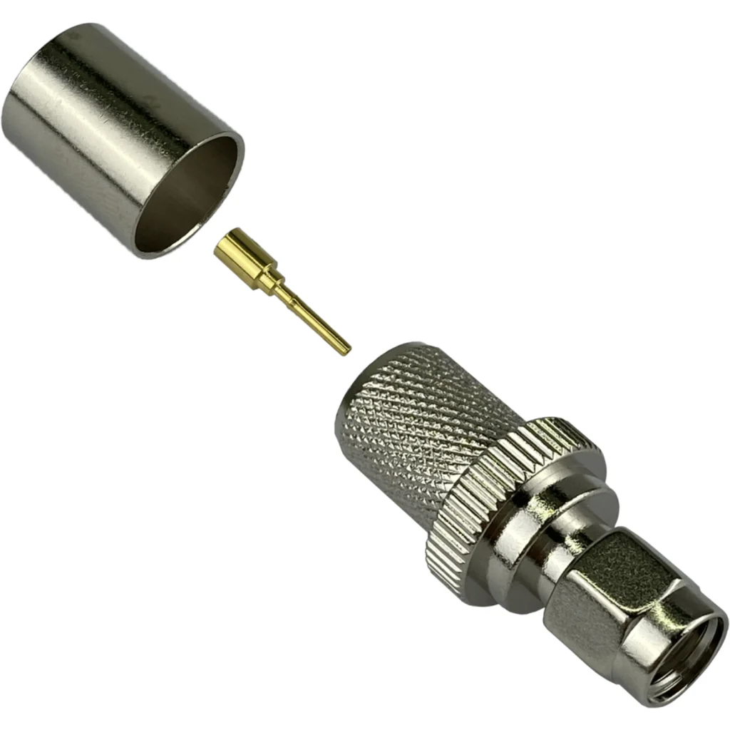Imagen 3 de RPSMA-Macho Crimpeable CA400 LMR400 Conector Coaxial Serie-400