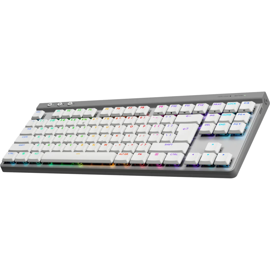 Imagen 2 de Teclado Gamer Inalámbrico Logitech G515 LightSpeed TKL, Bluetooth Inglés Blanco