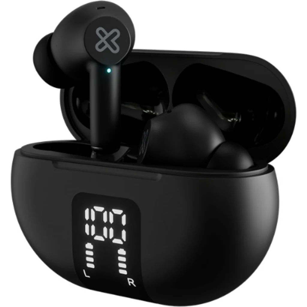 Klip Xtreme - True wireless earphones - Para Phone / Para Portable electronics / Para Tablet - Wireless - 22Hrs ANC Black