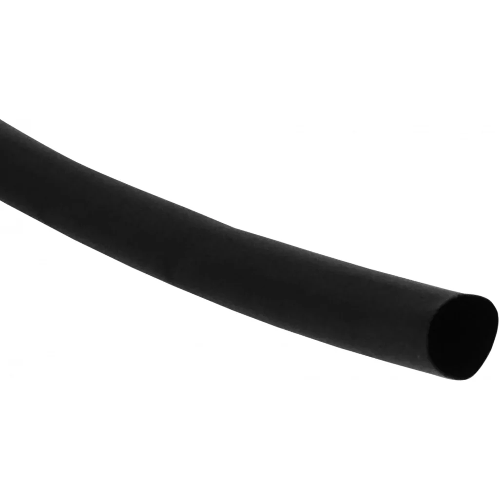 Imagen 1 de Negro 6mm 1mt 2a1 Termo Contractil Termoretractil PE 6,0mm 6.0mm