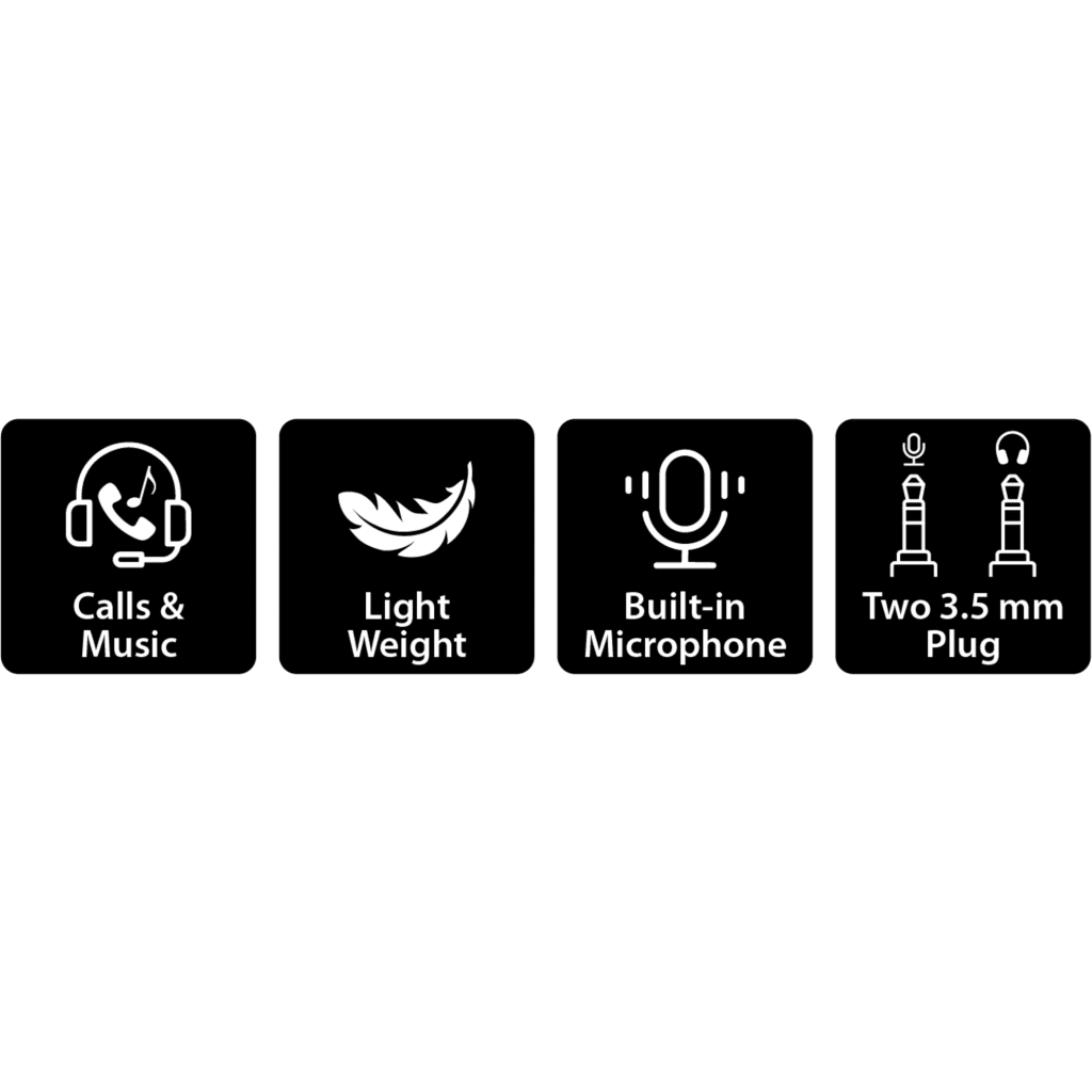 Imagen 9 de GENIUS HEADSET 3.5mm CABLE 2,4MT + CABLE SINGLE JACK 3.5mm-HS-200C