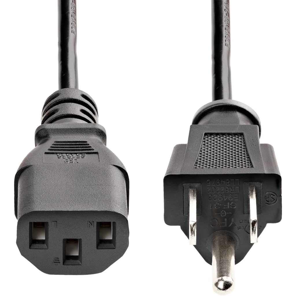 Imagen 3 de Cable de Poder NEMA 5-15P a C13, 10A 125V 18AWG 3mts 10ft - StarTech