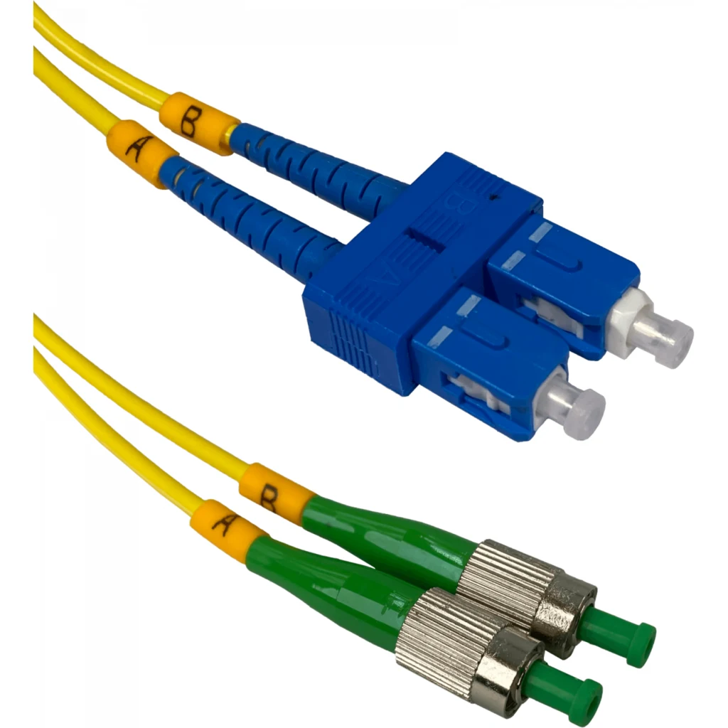 Imagen 2 de 3mt SC/UPC-FC/APC MonoModo SM Duplex Jumper Cable Fibra 9/125um 3mm