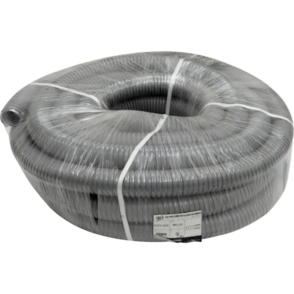 Imagen 1 de 63mm Rollo-25mts Conduit Flexible Metalico Cubierto-PVC PCFC