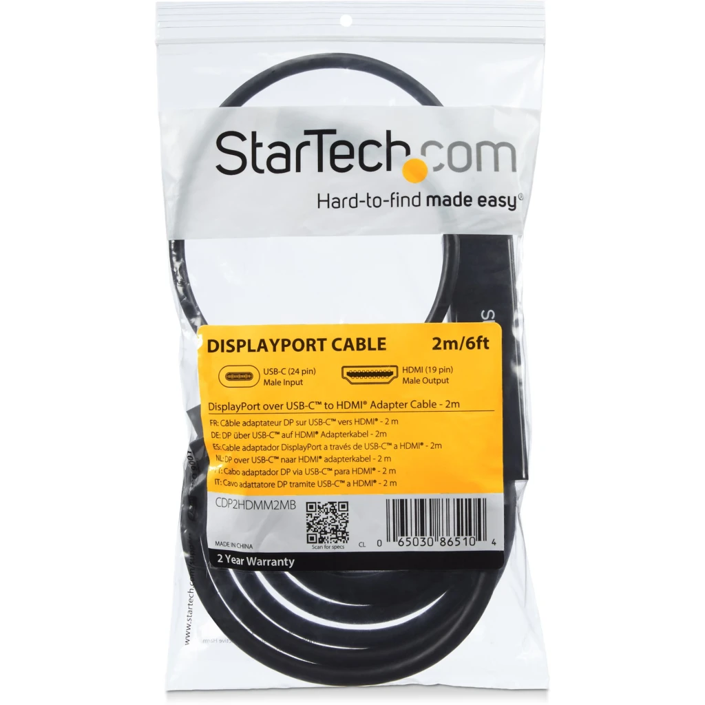 Imagen 5 de Cable Adaptador USB-C a HDMI Longitud 2 metros Resolución 4K 30 Hz Color Negro