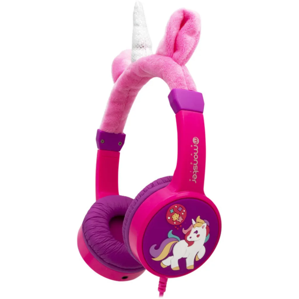 Imagen 1 de CK01P AUDIFONO MONSTER COOL KID UNICORNIO ROSADO
