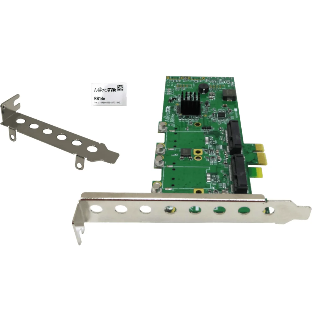MIKROTIK 4-SLOT 4-MINIPCIE A PCIe-x1 TARJETA ADAPTADOR