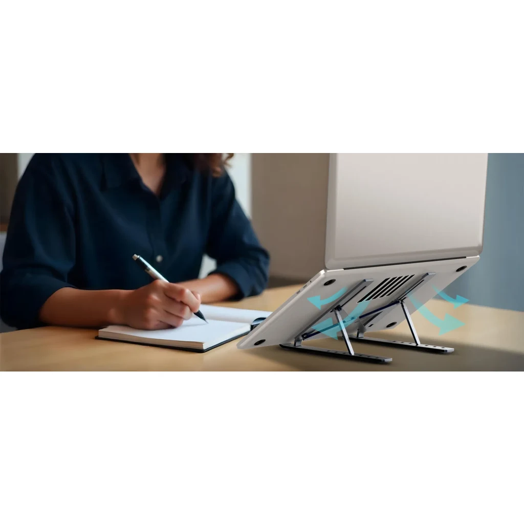 Imagen 6 de GENIUS STAND ALUMINIO FOR NOTEBOOK & TABLET IRON GREY M250