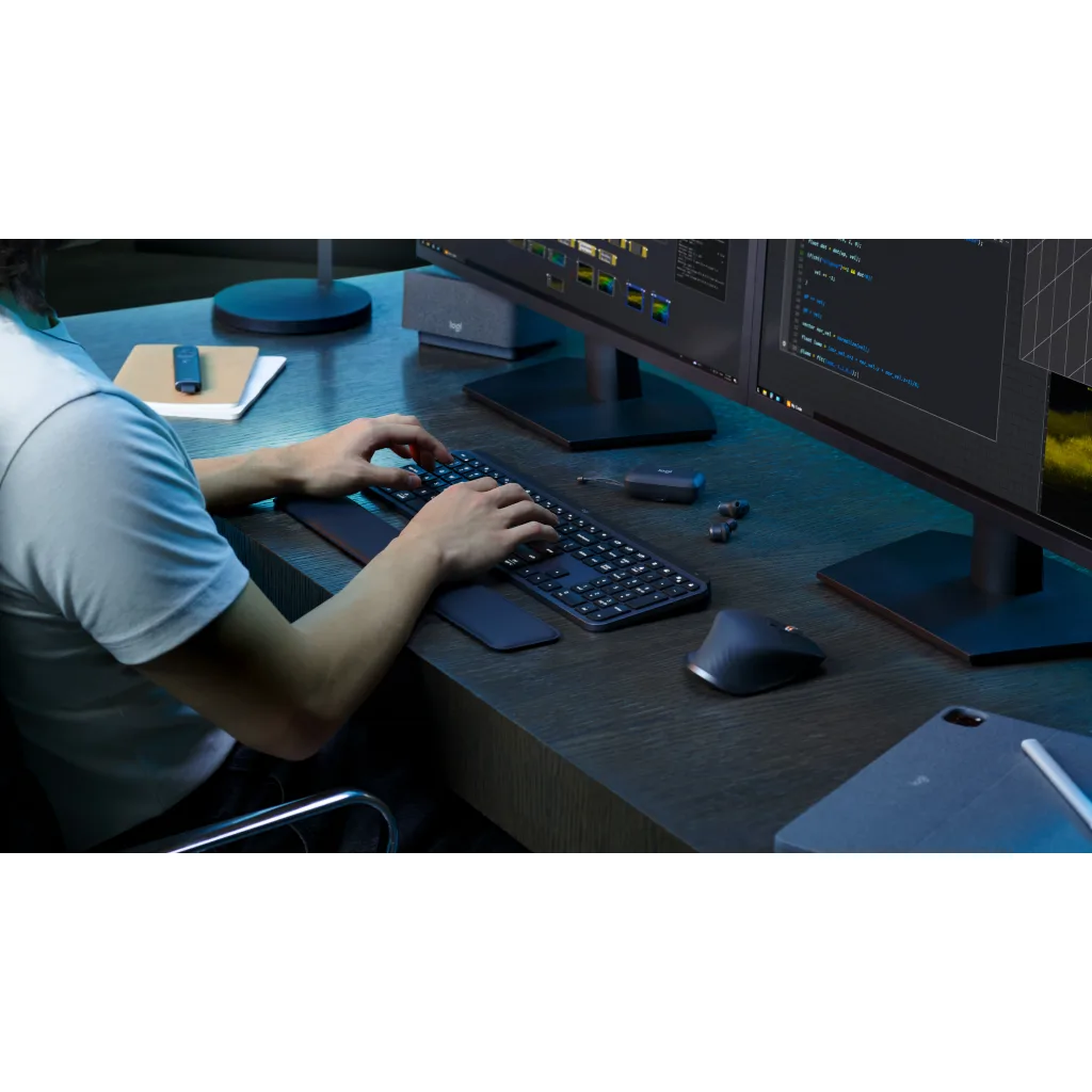 Imagen 7 de Teclado Inalámbrico Logitech MX Keys S, Bateria Recargable Dongle USB Space gray