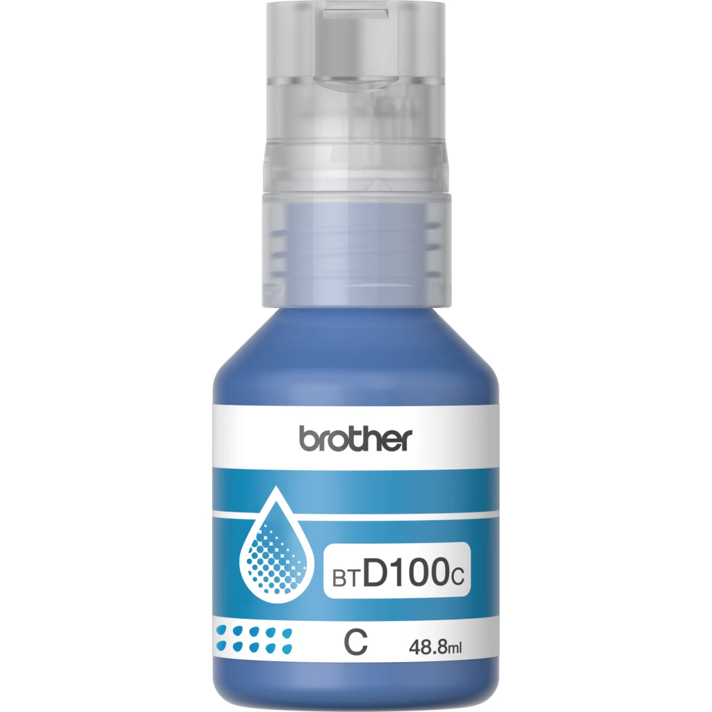 Imagen 1 de Botella de Tinta Brother BTD100 CYAN MFC-T930DW DCP-T830DW/730/536/430 5000p