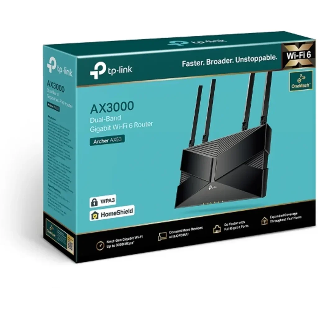 Imagen 3 de Router TP-Link Archer AX53, Wi-Fi 6 Gigabit de doble banda 2402Mbps en 5GHz
