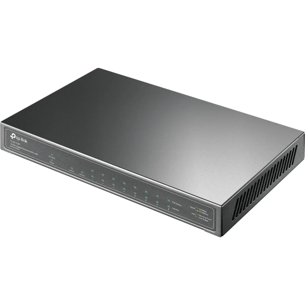 Imagen 3 de Switch TP-Link TL-SG1210P 8x 10/100/1000 (PoE+) + 1x1 sin gestionar 