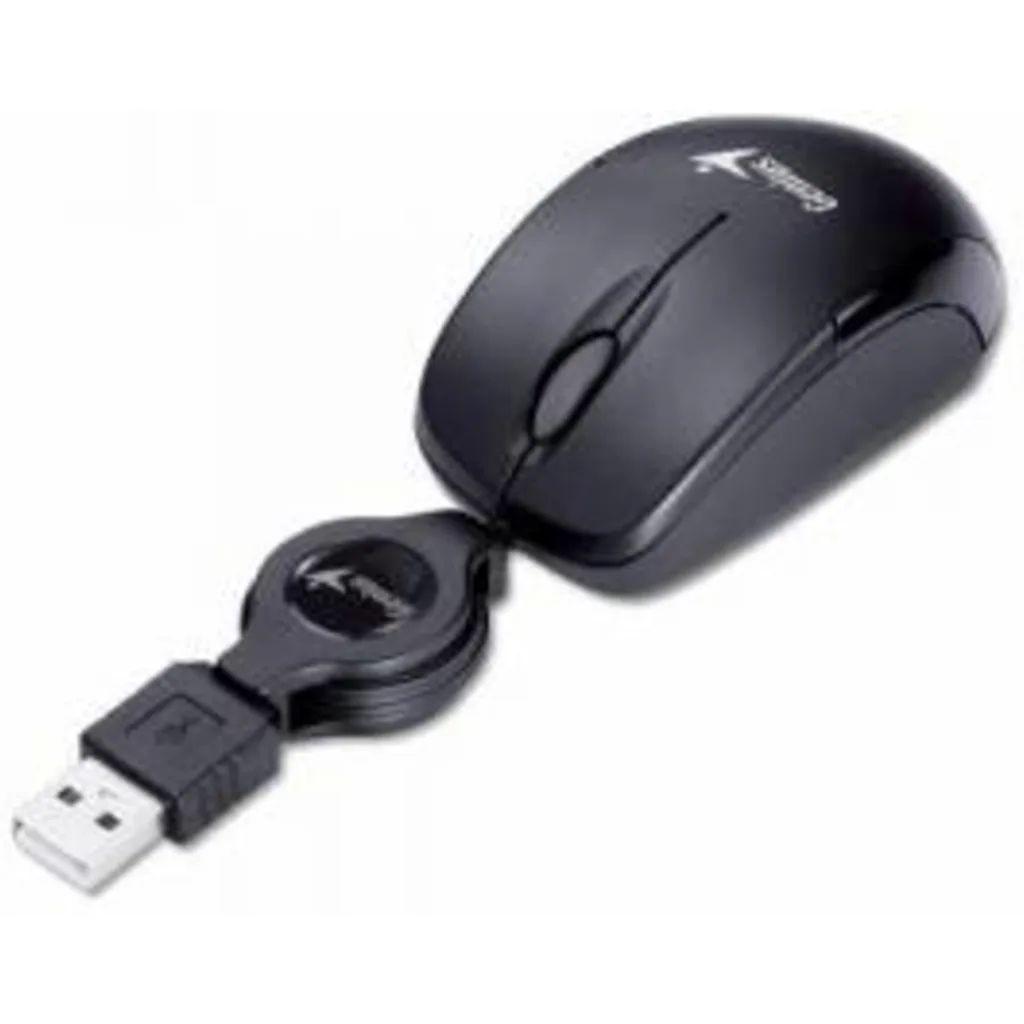 Imagen 3 de GENIUS MOUSE CABLE RETRACTIL USB BLACK MICRO-TRAVELER-V2
