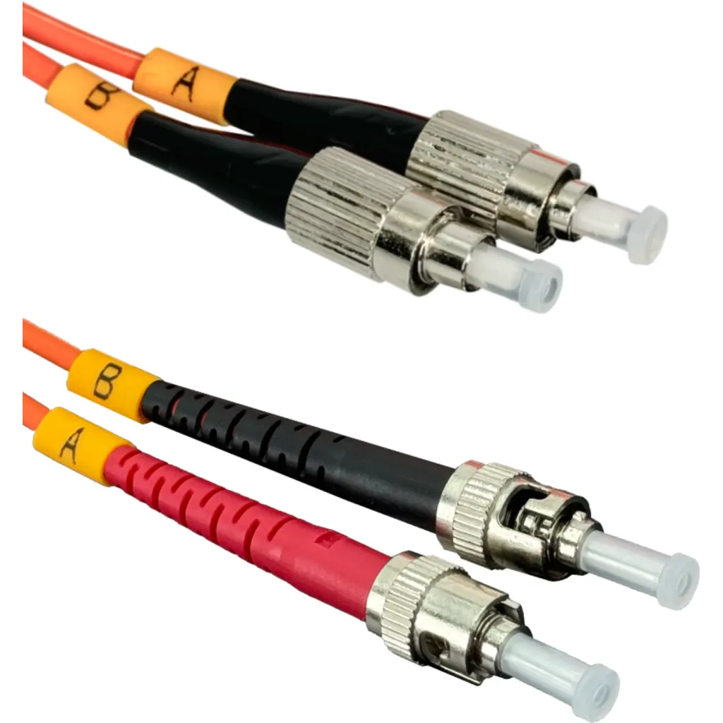 Imagen 2 de 2mt FC-ST OM1 Multimodo MM Duplex Jumper Fibra 62.5/125um LSZH
