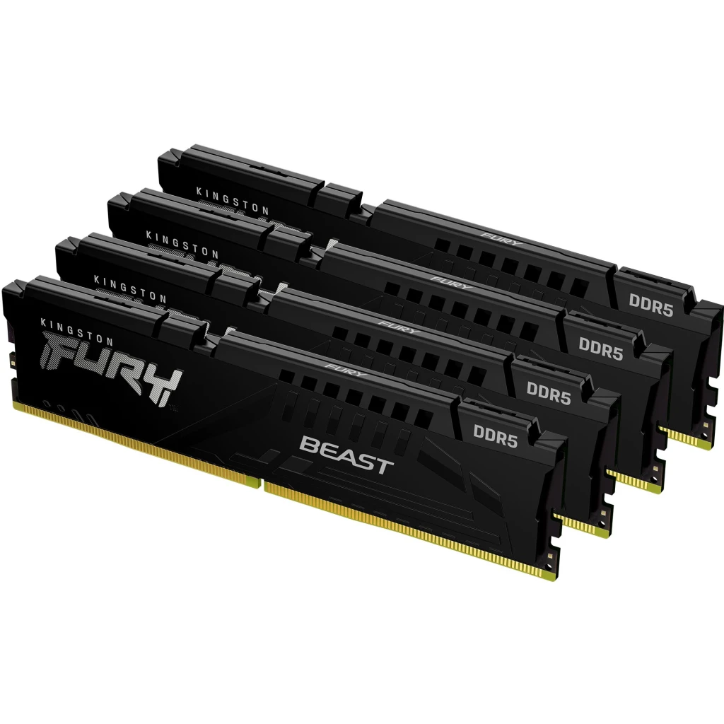 Memoria RAM 128GB (4*32GB) DDR5 5600MHz DIMM CL40 Non-ECC 1.25v 288p FURY Beast