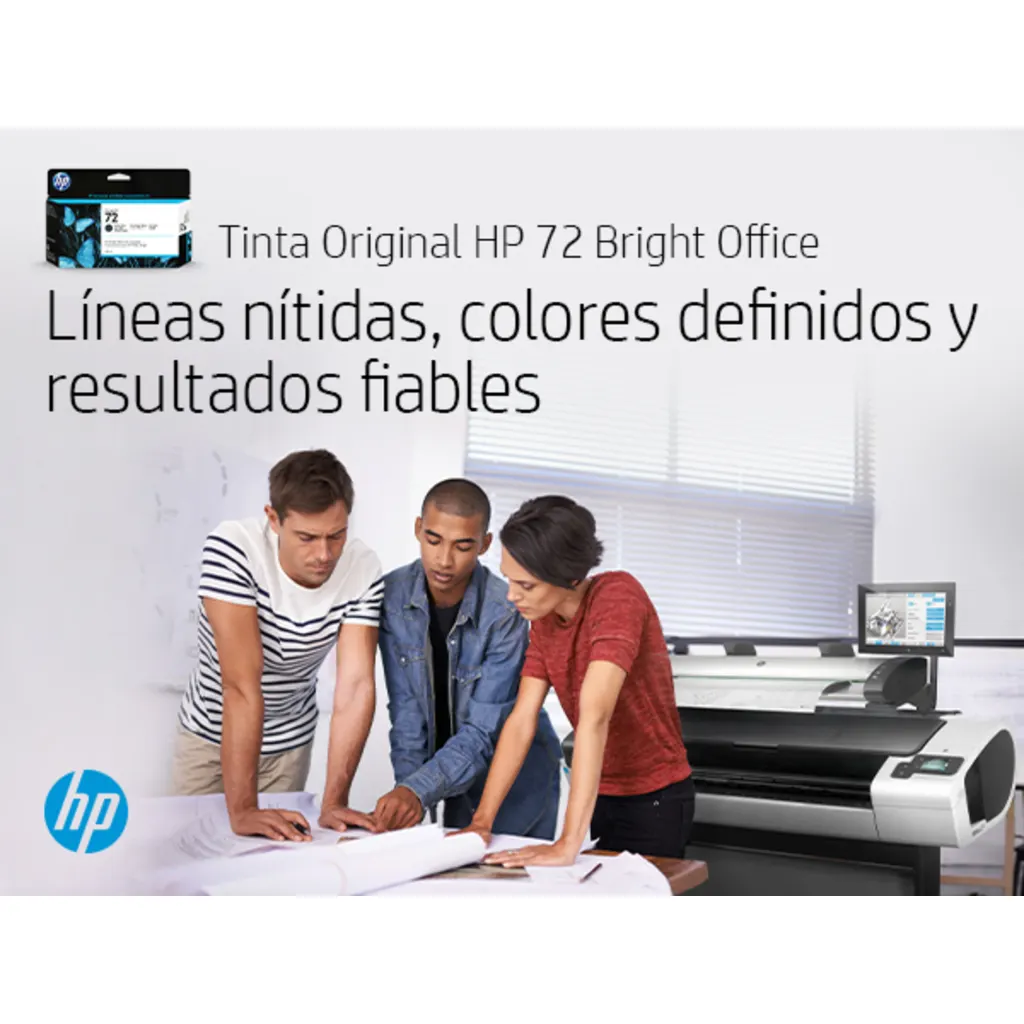 Imagen 4 de Cartridge HP 72 Negro Comp DesignJet T610 T620 T770 T1100 T1200 T120 130ml