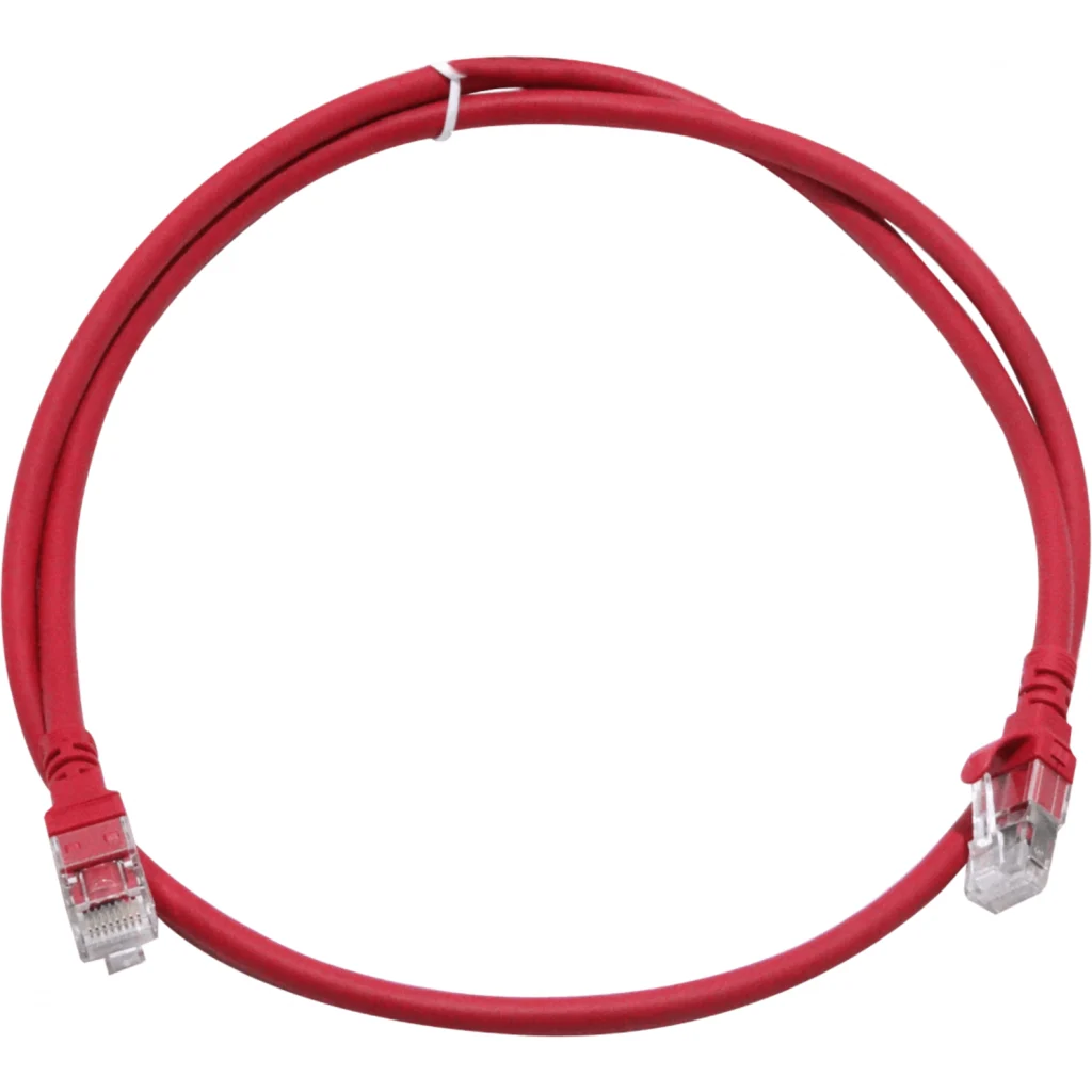 Imagen 3 de LINKMADE 1mt Cat6a U/FTP Rojo LSZH Cable Patch Inyectado Multifilar
