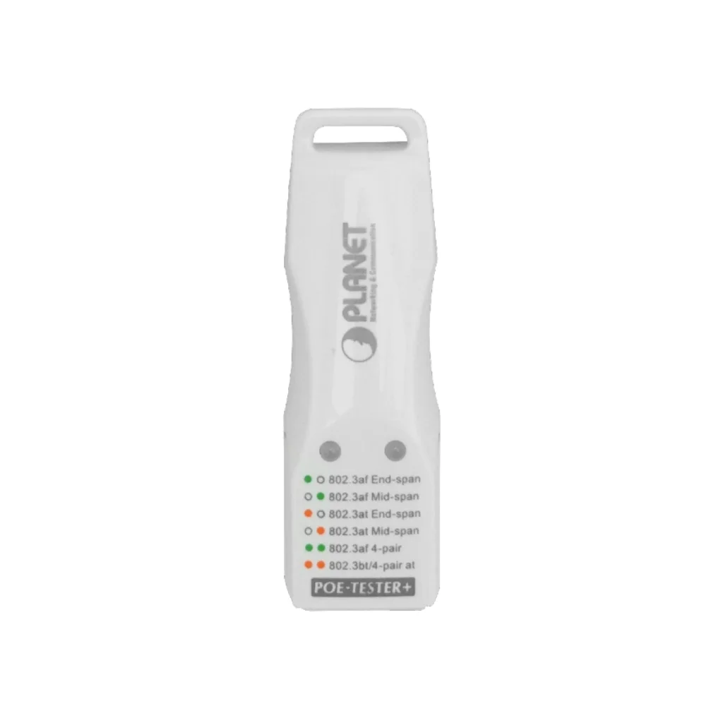 PLANET Probador Tester PoE++ af/at Indicador MID-SPAN END-SPAN 1-RJ45