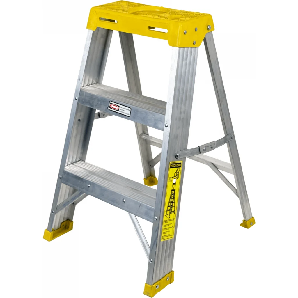 Imagen 2 de 0.7mt 105KG Taburete Tijera Aluminio 3-Peldano Escalera 0,71mt