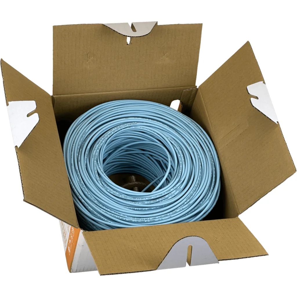 Imagen 3 de Cable de Red Linkmade CAT6 UTP LSZH Unifilar Cobre caja 305mts Color AZUL