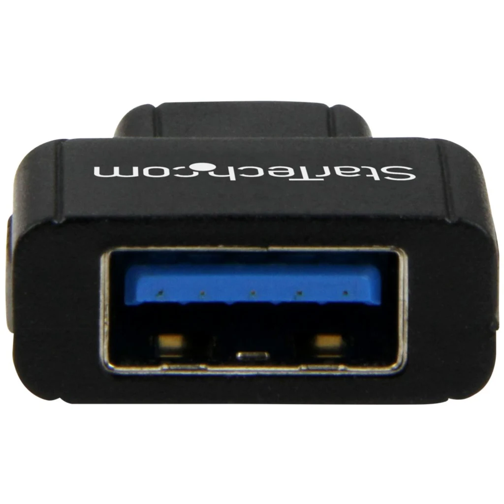 Imagen 1 de Adaptador USB 3.0 StarTech USB-C Macho a USB-A Hembra, Niquel color Negro