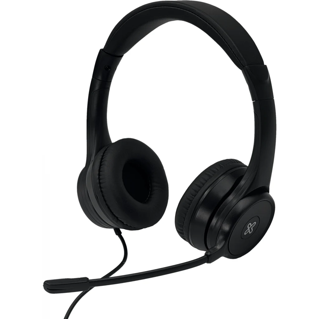 Imagen 2 de Audífonos Alámbricos KlipX KCH-510 On-Ear Vol-Mic USB Stereo Color Negro