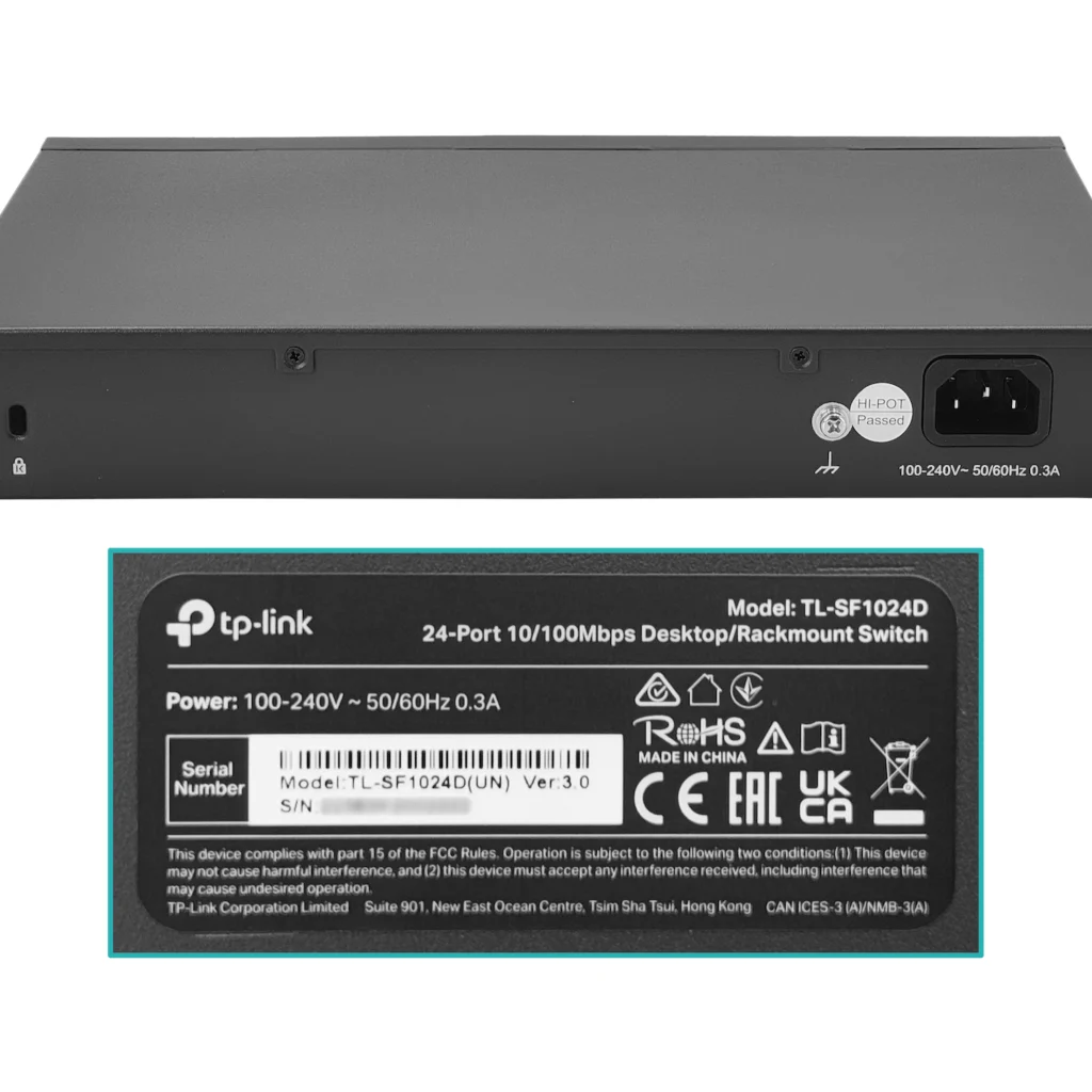 Imagen 4 de Switch TP-Link 24 10/100Mbps RJ45 Ports (Auto Negotiation/Auto MDI/MDIX) Rack M.