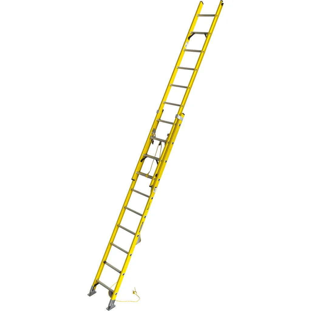 3-6,3mt 140kg Telescopica Fibra de Vidrio 20-Peldano Escalera
