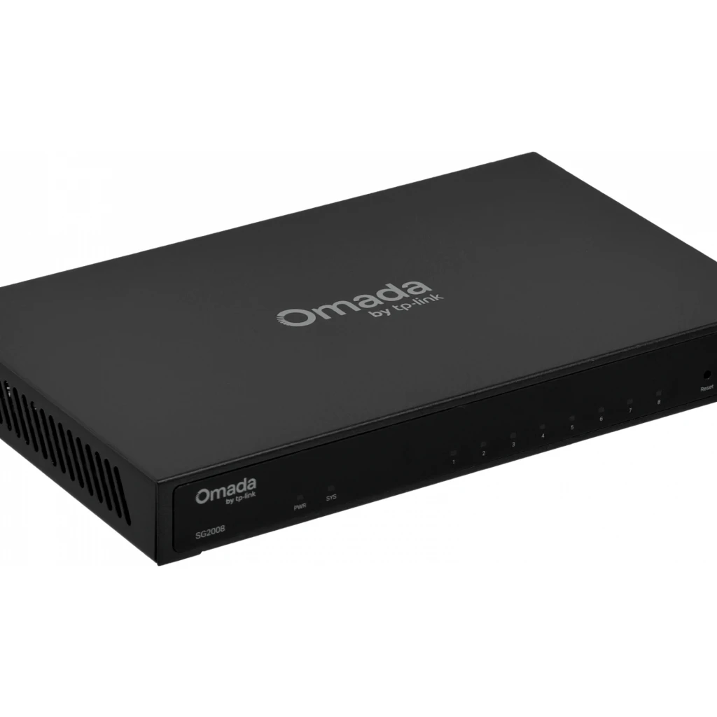 Imagen 1 de Switch TP-Link 8-1000 Metalico Switch Smart Fuente-externa-12V no-Rack