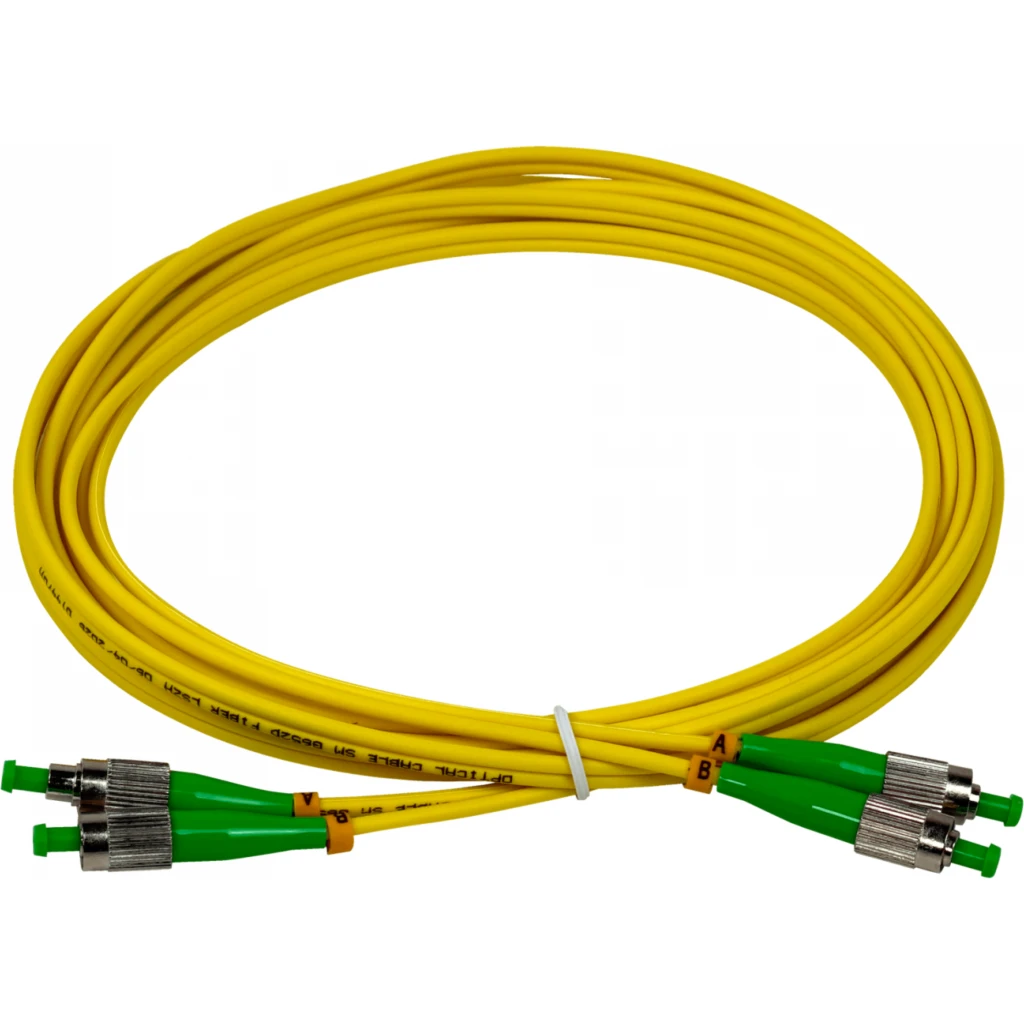 Imagen 2 de 3mt FC/APC-FC/APC MonoModo SM Duplex Jumper Cable Fibra 9/125um 3mm 