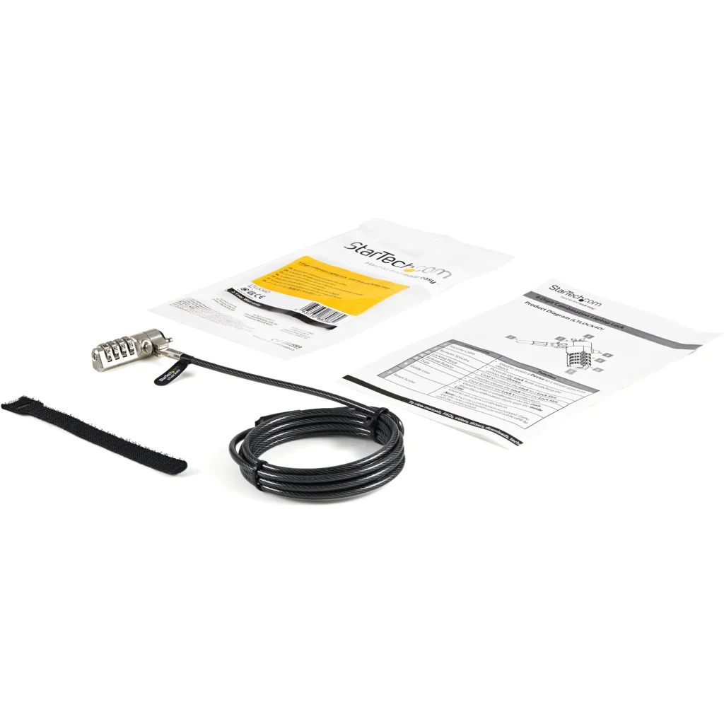 Imagen 3 de Cable de Seguridad StarTech LTLOCK4D, cable de 2mt  con CLAVE 4 Digitos