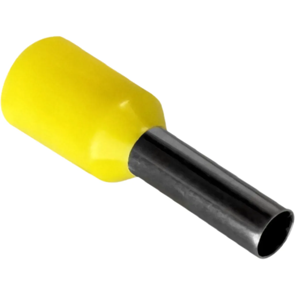 Imagen 2 de Amarillo 2,5mm2 8/15mm 100-unids AWG14 Ferrules Terminal Aislado Crimp