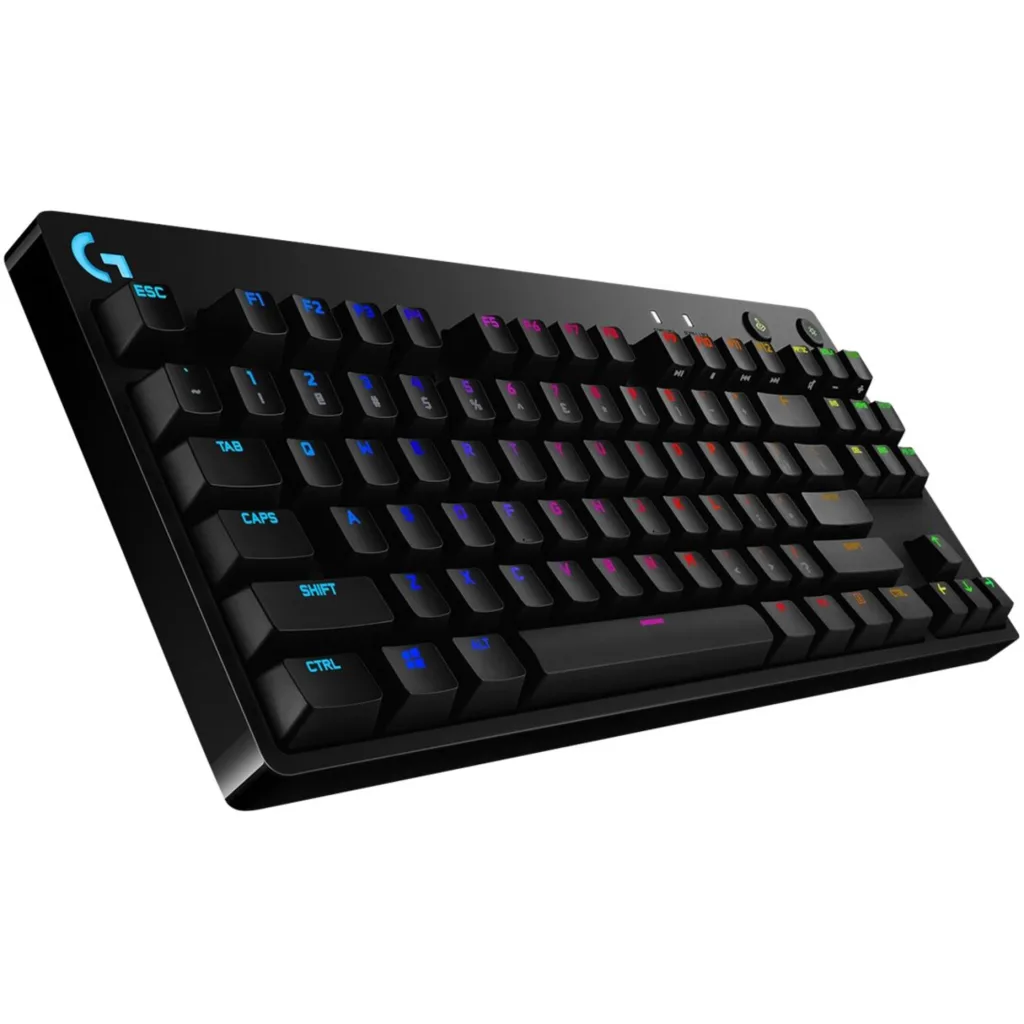 Imagen 13 de Teclado Gamer Alámbrico Logitech G Pro RGB Mecánico Switch GX Blue Color Negro