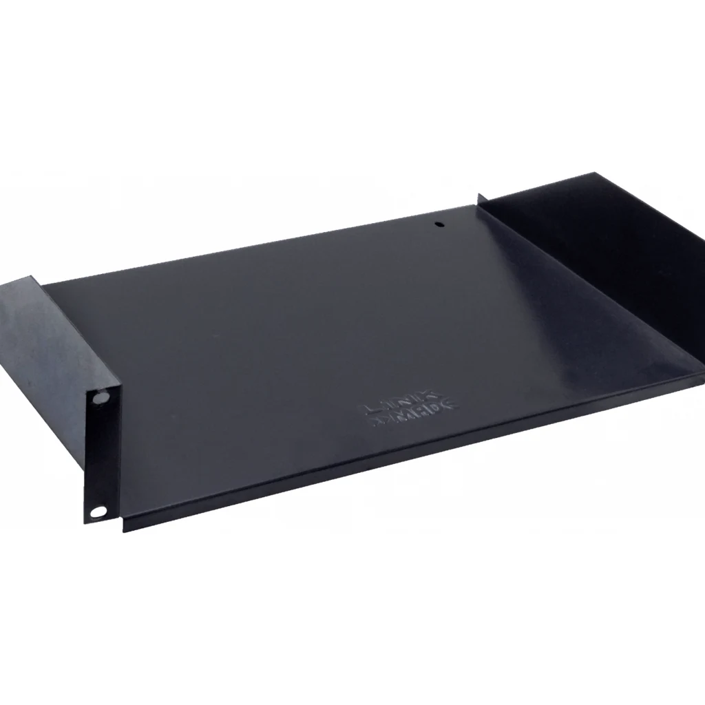 Imagen 1 de Bandeja para Rack LINKMADE RB2-3LL, Lisa 2U 30cm-Fondo Negra (RequiereTornillos)