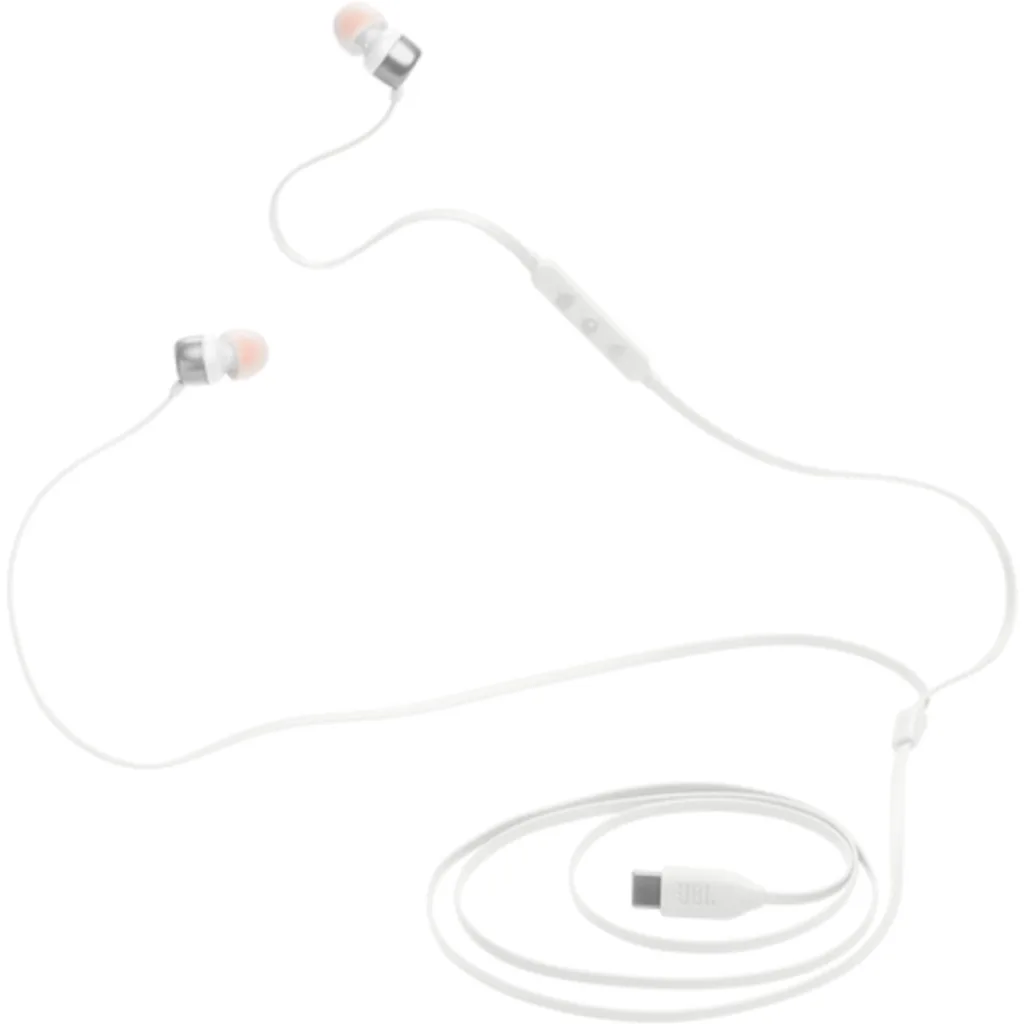 Imagen 4 de Audífonos Alámbricos InEar JBL Tune 310C, USB-C, Pure Bass, Control EQ, Blancos