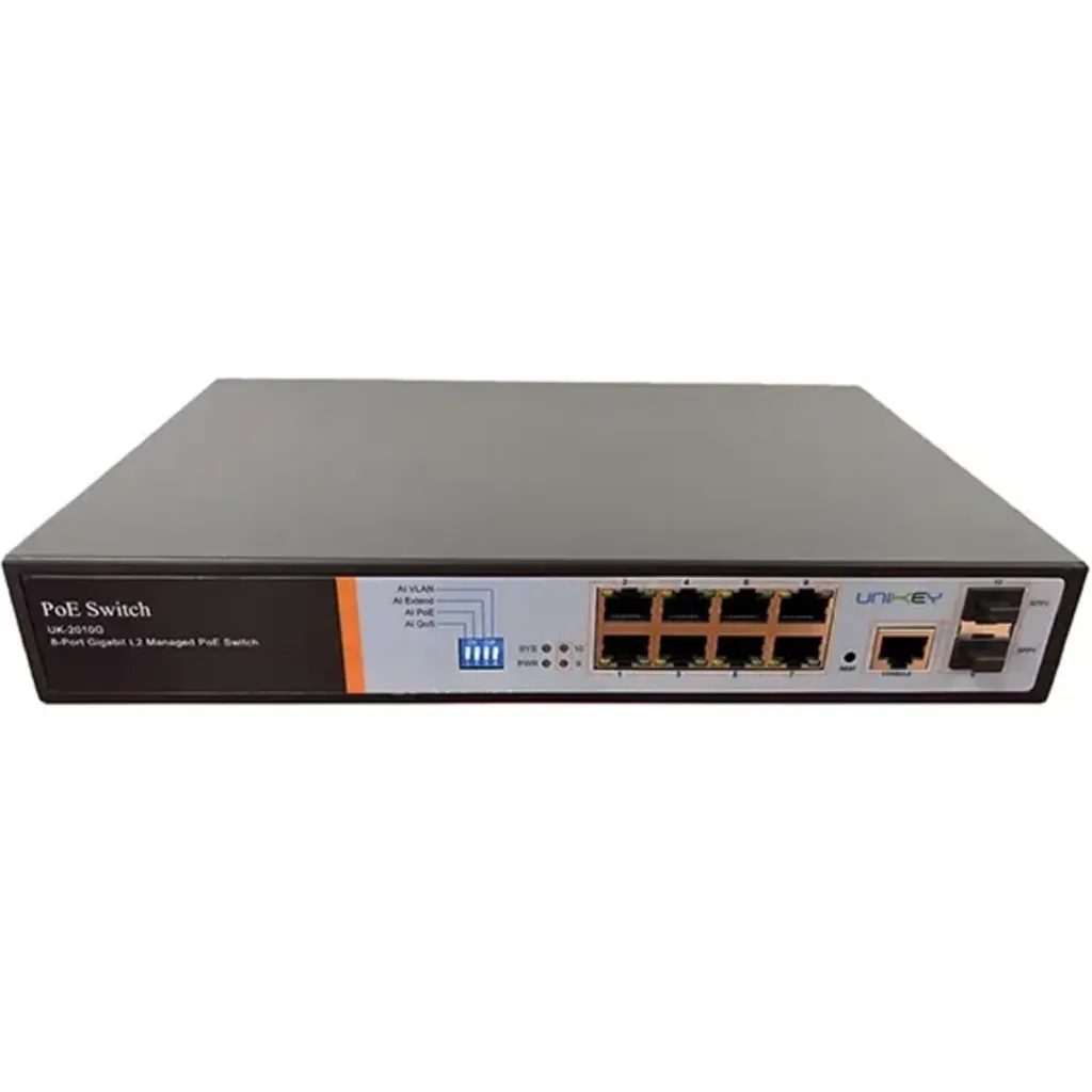 Imagen 1 de Switch administrable de 8 puertas 10/100/1000, + 2 puertas SFP