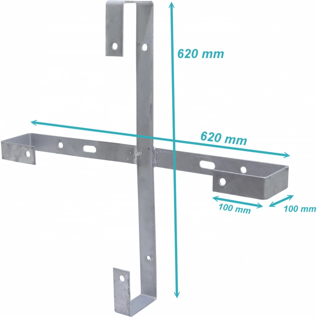 Imagen 1 de 600mm Cruceta de Almacenamiento Reserva Galvanizada p/Poste 62x62x10cm
