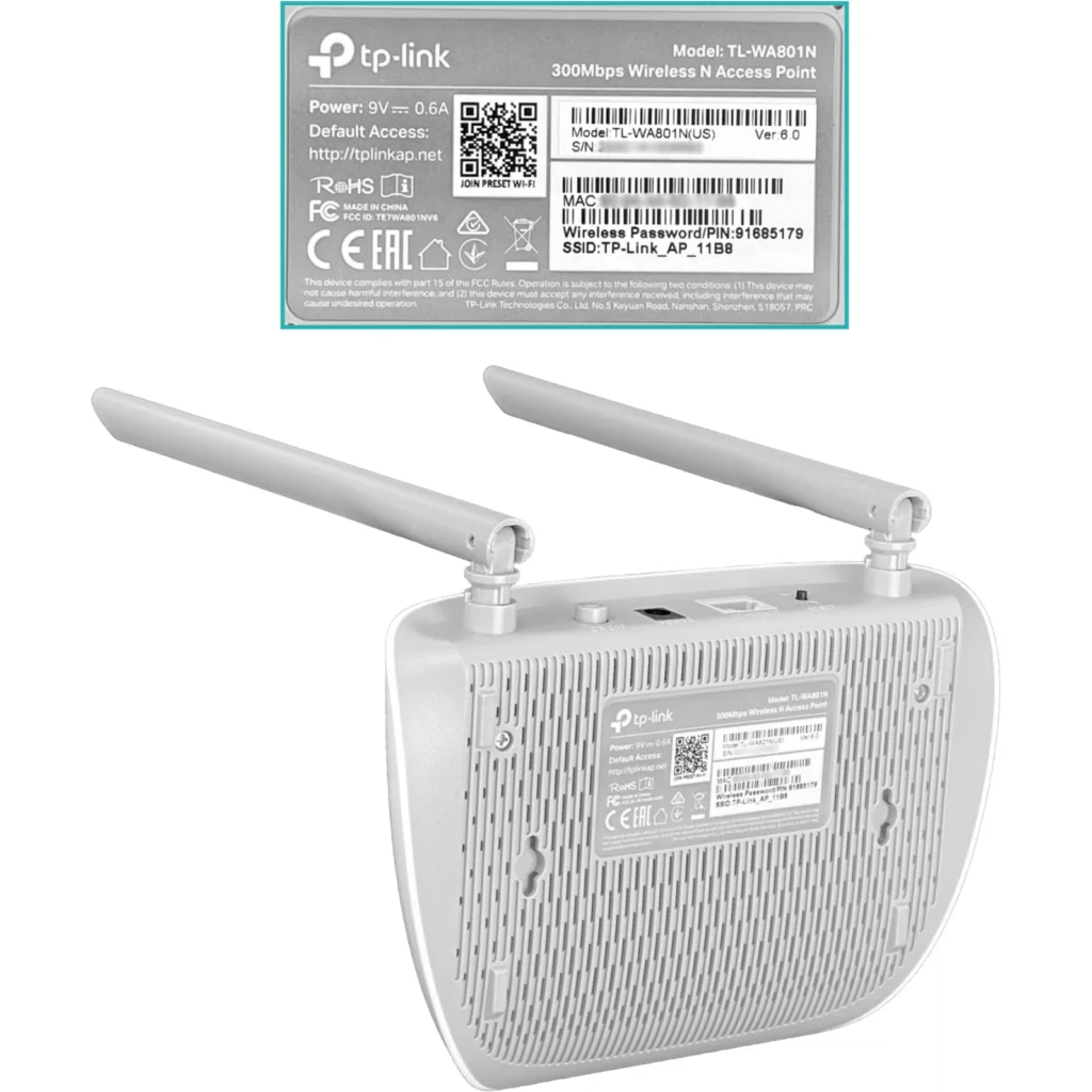 Access Point TP-Link TL-WA801N N Velocidad 300 Mbps Hasta 300m de Distancia
