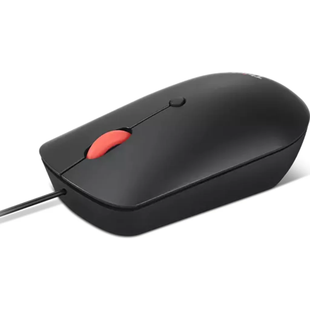 Imagen 3 de Mouse Alámbrico Lenovo ThinkPad, Óptico 2400dpi USB-C/A Negro cuervo