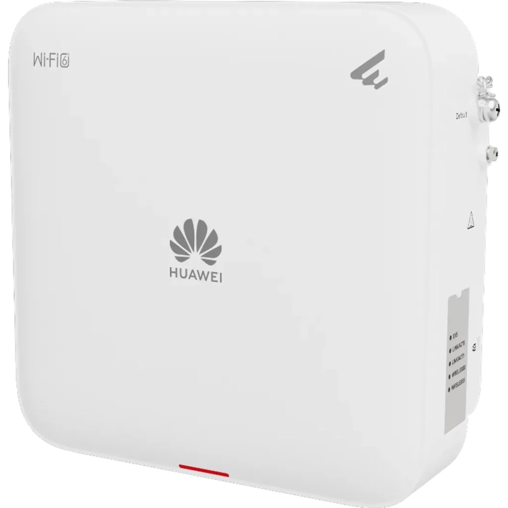Imagen 1 de AP761. AP de exterior Huawei eKit Wifi 6 con velocidad de 1.775 Gbps cuenta con doble banda recomendado para 120 usuarios concurrentes cuenta con 1 puertos 1 Gbps y 1 SFP alcance optimo de 120m 