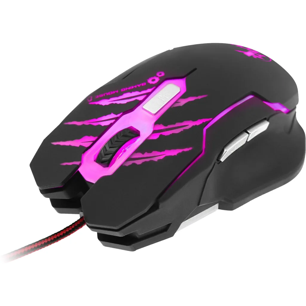 Imagen 2 de Mouse Gamer Alámbrico XTech XTM-610 Óptico 3200DPI USB 6 botones LED 4 col Negro