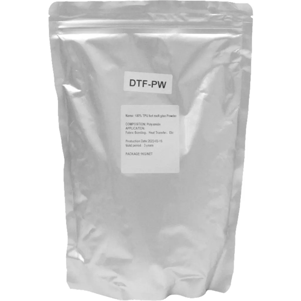 Imagen 1 de DTF Powder White 1kg Polvo Blanco para estampado en tela